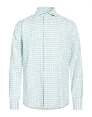 カナーリ メンズ トップス シャツ CANALI チェック柄シャツ Light Green グリーンのサムネイル