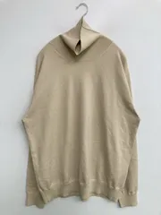 PLST プラステ ニット/セーター XL ベージュ ウール・ニット 無地 ミドル丈 長袖 タートルネック/ハイネック レディース