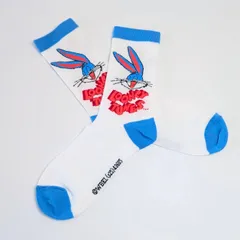 ♧【 crew socks / クルーソックス 】Looney Tunes ( ルーニーテューンズ )  / バッグスバニー / 靴下 / レディースソックス〚アメリカン雑貨 アメトイ〛のサムネイル