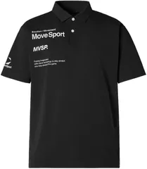 ムーブスポーツ MOVESPORT グラフィックポロ  ST6SHST0M BK00 ブラック