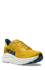ホカオネオネ メンズ シューズ スニーカー HOKA Clifton 10 Running Shoe Wide Width Available Yellow Gold Tidal Wave イエロー