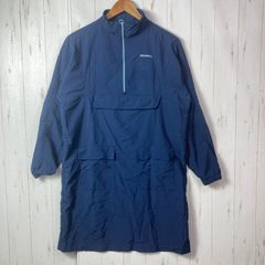 Women's M ネイビー系 Merrell ( メレル ) ナイロン ハーフジップ ロング アノラック インディゴ ナイロン ウェア コート z00054869 インディゴ コート ウェア