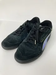 PUMA プーマ スニーカー 27.5cm ブラック スエード 無地 ブランドロゴ 紐 ローカット メンズ レディース
