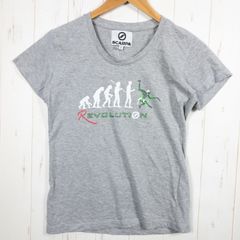 Women's S グレー系 Scarpa ( スカルパ ) レボリューション ティー Revolution Tee ウェア トップス インナー シャツ ショートスリーブTシャツ クルーネック コットン z00052302 コットン ショ