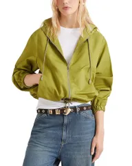 マレーラ レディース アウター ジャケット・ブルゾン クロップド Marella Zippered Cropped Jacket Green グリーンのサムネイル
