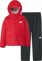 ザ・ノース・フェイス THE NORTH FACE アウトドア レインテックスユリイカ ジュニア キッズ 子ども ジャケット アウター ロングパンツ 長ズボン 防水 シンプル 上下セット キャンプ ハイキング 林間学校  NPJ12610 TR TNFレッド