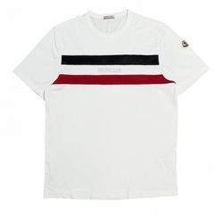 極美品〕モンクレール メッシュ Tシャツ ホワイト M 国内正規品 4S218 