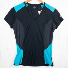 ✉️Men's S ブラック系 Montura モンチュラ Vネック メッシュショートスリーブ ウェア トップス インナー シャツ ショートスリーブTシャツ クルーネック 化繊 z00052319 化繊 ショートスリーブTシャツ ク