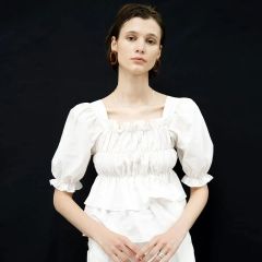 新品】Bibiy CYNTHIA CROPPED BLOUSE - メルカリ