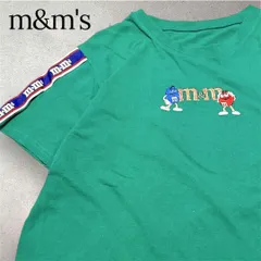 【希少】m&m's 刺繍ロゴ Tシャツ グリーン キャラクター B0446のサムネイル