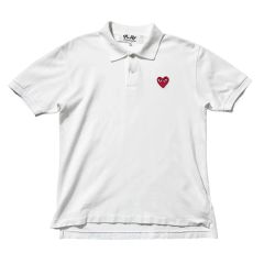 PLAY COMME des GARÇONS ハートワッペン半袖カーディガン 黒 - メルカリ