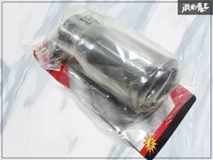 ★新品★ 社外 汎用 ステンレス製 マフラーカッター エンド シングルタイプ 砲弾 ドレスアップ 全長約180mm 出口径約94mm 内径約68mmのサムネイル