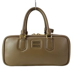 miu miu ボー コーデュロイ ロゴ トップハンドル ボストン即完売品 