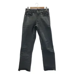 【中古】schott 6076 レザーパンツ サイズ30 ブラック 牛革 ショット[19]のサムネイル