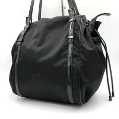 アニエスベー agnes b. トートバッグ ショルダーバッグ ナイロン 黒 巾着のサムネイル