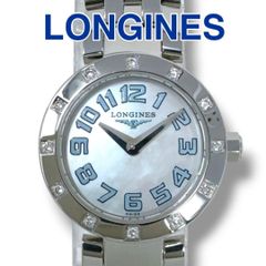 ロンジン ドルチェビータ L5.174.0 ブルーシェル ダイヤベゼル 文字盤