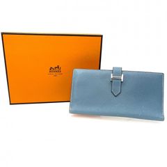 極美品】HERMES ベアンクラシック 長財布 ブルージーン ヴォーエプソン