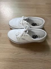 美品 VANS オーセンティック レザー 白 27cm 本革 Authentic - メルカリ