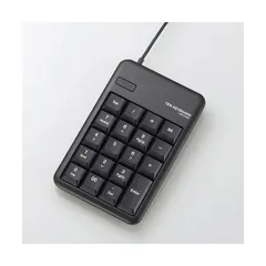 （まとめ）エレコム テンキーパッド Mサイズメンブレン ブラック TK-TCM011BK 1個〔×3セット〕のサムネイル