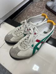 Onitsuka Tiger スニーカー ホワイト/グリーン - メルカリ