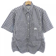 ササフラス SASSAFRAS ボタンシャツ チェック フードあり L 超美品