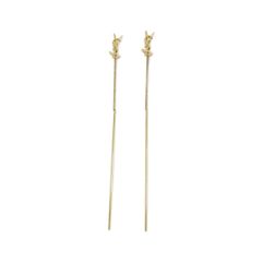 Saint Laurent YSL パームツリー ピアス ゴールド - メルカリ