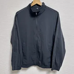 (^w^)b UNIQLO ユニクロ ジャージ 341-476144(52-15) フルジップ スタンドカラー 長そで 袖ライン入り 袖口裾ゴム入り 両サイドポケット付き ウィンドブレーカー 春 夏 秋 スポーツ メンズ サイズS OM12412HGのサムネイル