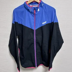 (^w^)b LAUNDRY ランドリー ジャンパー・ブルゾン 長袖 ジップアップ 立ち襟 切り替え フルジップ 星柄 バイカラー ブロック  ウィンドブレーカー 春 秋 スポーツ アウトドア メンズ サイズM OM12419HGのサムネイル