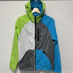 (^w^)b PENFIELD ペンフィールド ナイロンジャケット フード付き フルジップ 複数ポケット ラグランスリーブ 切り替え ブロックカラー アウター 春 秋 スポーツ アウトドア ランニング サイクリング メンズ サイズM OM12126HGのサムネイル