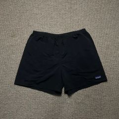 希少】90s パタゴニア バギーズショーツ 【L 】ブラック 5インチ