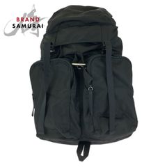 美品 PRADA プラダ テスート 三角ロゴプレート ブラック 黒 シルバー