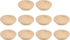 uxcell 木製ホールプラグ 100個 20x15mm