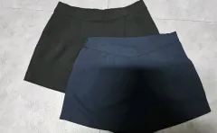 GIORDANO ジョルダーノ ブラック/ネイビー ミニ キュロット ハーフパンツ 2枚 まとめ