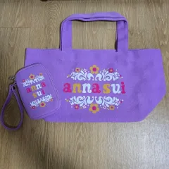 anna sui アナスイ 紫 カラー バッグ + コインケース セットのサムネイル