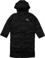 新品 PUMA(プーマ) ブルゾン ジャケット 防風 撥水 裏フリース ACTIVE SPORTS ベンチ コート 683622 ボーイズ ブラック(01)