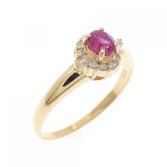 新品仕上げ済み✨天然ルビー0.55ct D0.61ct 取り巻きリング 9号 - メルカリ