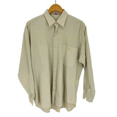 訳あり』ロロピアーナLoro Piana 長袖シャツ ライトグリーン Sサイズ