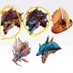 モンスターハンター 一番くじ C賞 リオレウス MONSTER AU LAIT マグネット ヘッド フィギュア 2種 まとめ モンハン