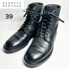 【美品/別注】BOEMOS × BARNEYS NEW YORK 本革 レースアップブーツ 39 イタリア製のサムネイル