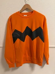 (^w^)b 【美品】 ドラえもん ジャイアン トレーナー LL オレンジ ギザギザ 総柄 スウェット 長袖 かわいい なりきり コスプレ メンズ レディース 大きいサイズ I'm Doraemon サンリオ 藤子プロ OM12664MRのサムネイル
