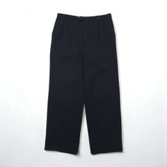 90s EURO 2タックサマーウール ワイドスラックス タックパンツ 古着