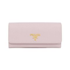 美品❁PRADA プラダ 薄型L字ジップ財布 コンパクト財布 ピンク - メルカリ