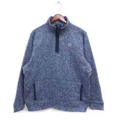 ケントイントラディション kent in tradition メランジ ニット セーター 長袖 ハーフジップ LL ネイビー 紺 /FT9