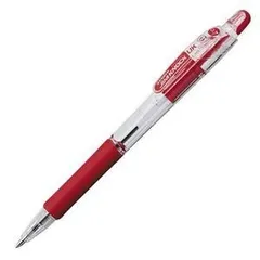 (まとめ) ゼブラ 油性ボールペン ジムノックUK 0.7mm 赤 BN10-R 1本 〔×60セット〕