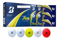 BRIDGESTONE TOUR B JGR Golf Balls 2025 Model, 12-Ball Multi-Color Pack (3 White, 3 Pearl White, 2 Yellow, 2 Pearl Pink, 2 Matte Red) J5ZX