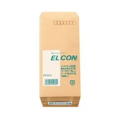 （まとめ） ピース R40再生紙クラフト封筒 テープのり付 長4 70g／m2 〒枠あり 4270 1パック（100枚） 〔×10セット〕