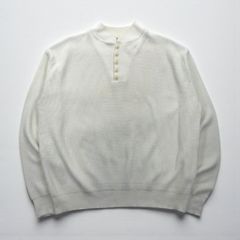 L.L.Bean コットンニット 畦編み リプ編みセーター オリーブ L-XL 