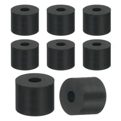 신제품 UXCELL 고무 스페이서, 외경 25mm, 내부 직경 10mm, 높이 20mm, 원형 진동 방지 스페이서, 고무 부싱, 그로밋, 가정용 두꺼운 고무 와셔, 자동차 액세서리, 블랙