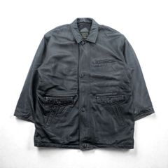90s LONDON FOG レザー カーコート ジャケット ブラック XL - メルカリ