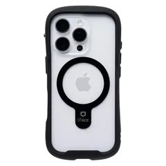 【.co.jp 限定】iFace Reflection MagSynq iPhone 16 Pro ケース MagSafe 対応 クリア 強化ガラス (ブラック)【エコPKG】【アイフェイス アイフォン16プロ 用 スマホケース iphone16pro カバー